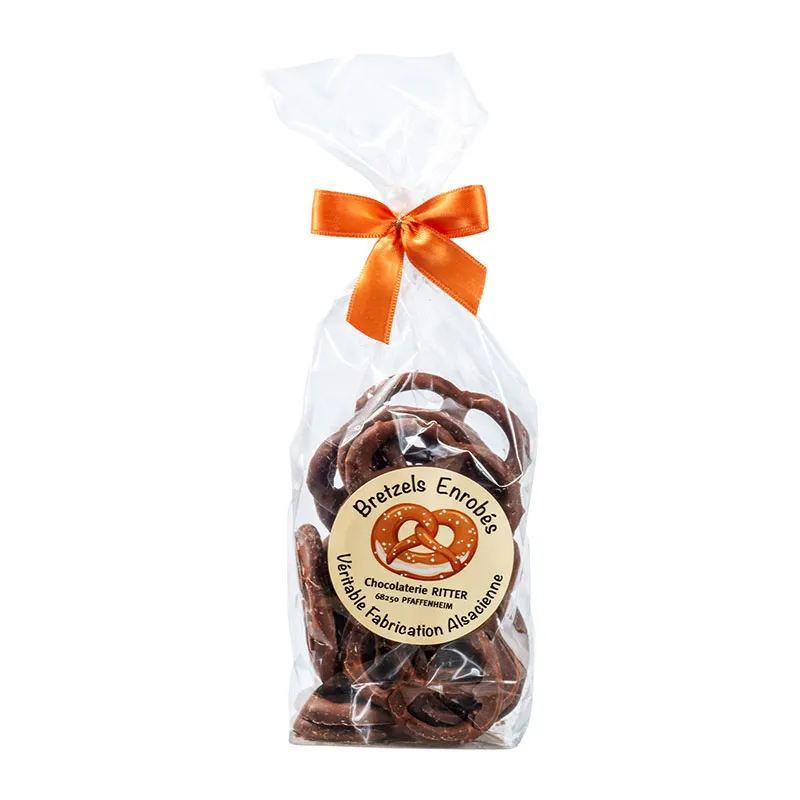 Bretzels salés enrobés chocolat au lait - 100g-0