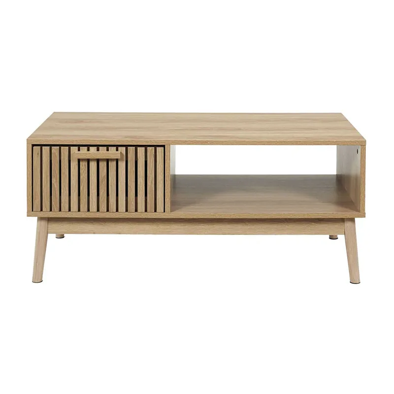 Table Basse Klaus Bois Naturel - 106x10x54cm-2