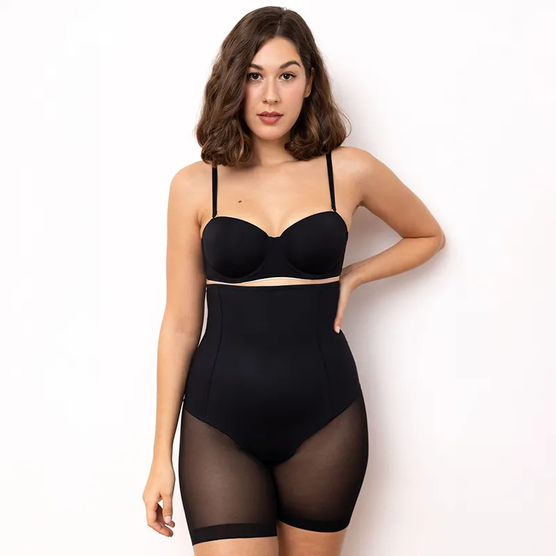 Gaine taille haute Estelle - Noir-0