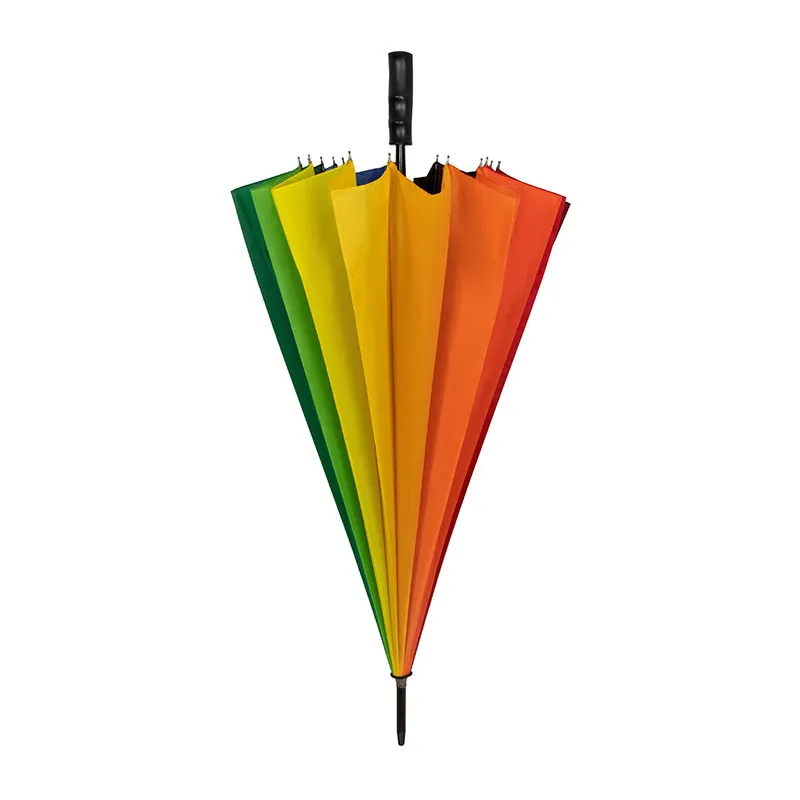 Grand parapluie golf Arc en ciel D.125cm Impliva - Multicolore-1