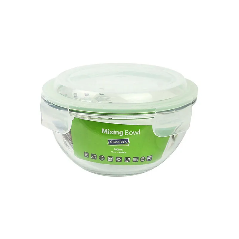 Saladier hermétique 1000ml - Transparent-0