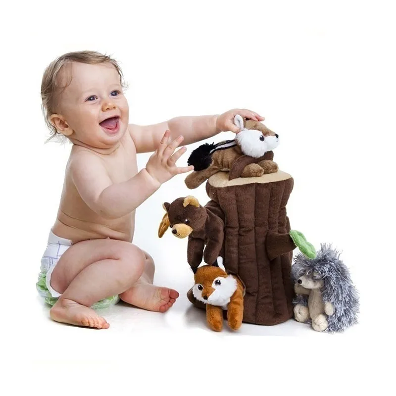 Peluche Animaux de la Forêt 30x15cm - 0m+ - RÄTT START-0