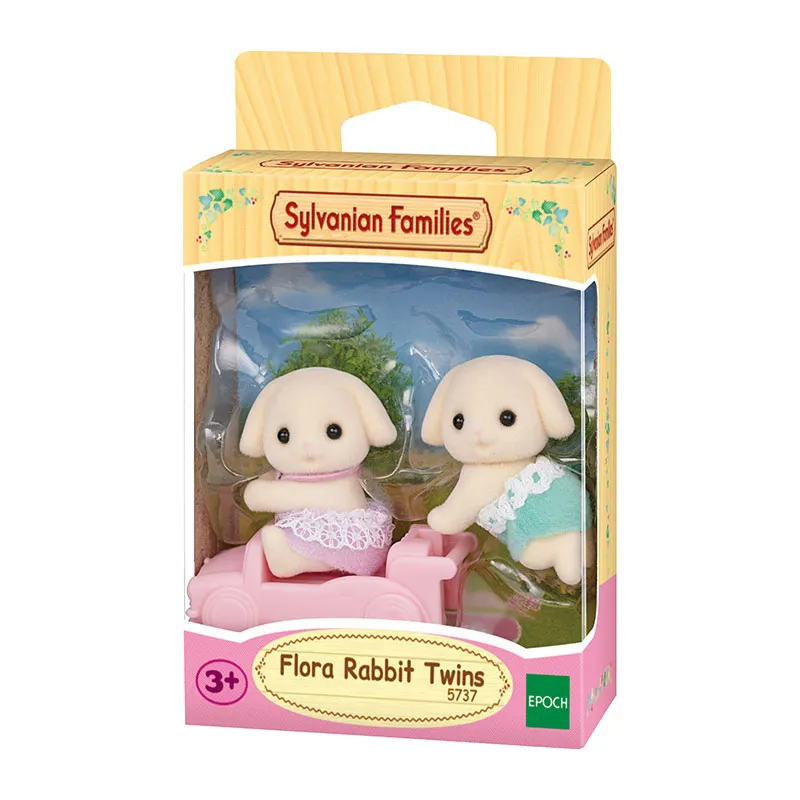 Jumeaux lapin bélier & voiturette - 3pcs-3