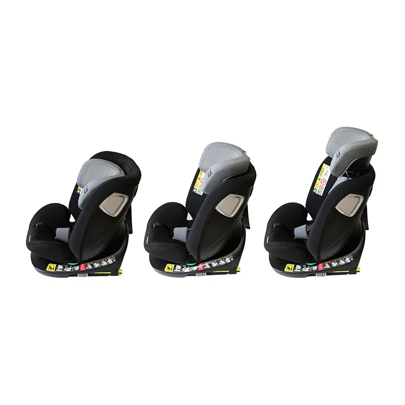 Siège-auto I-SIZE/ISOFIX Hero 360° 40-150cm - Gris/Noir -3