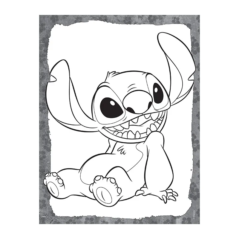 Stickers & Coloriage Lilo & Stitch 100pcs - 36m+-1