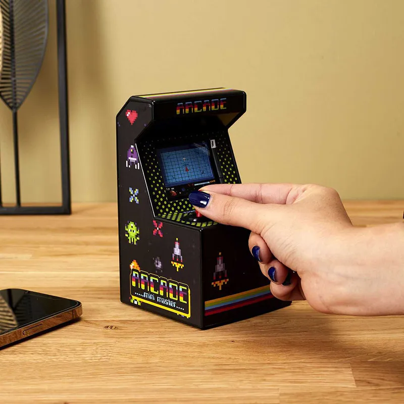 Mini borne d'arcade 240 jeux - 10,5x23x10,5cm-1