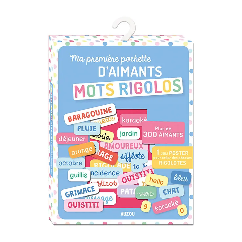 Ma pochette d'aimants Mots rigolos - 5+-0