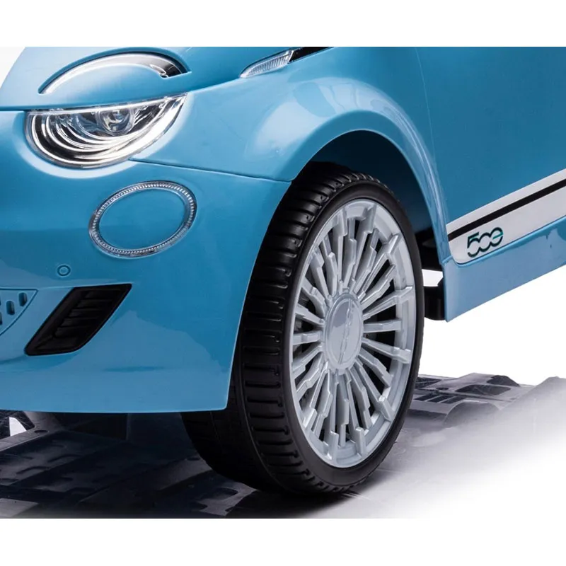 Voiture à batterie Fiat 500e Bleu - 36m+-6