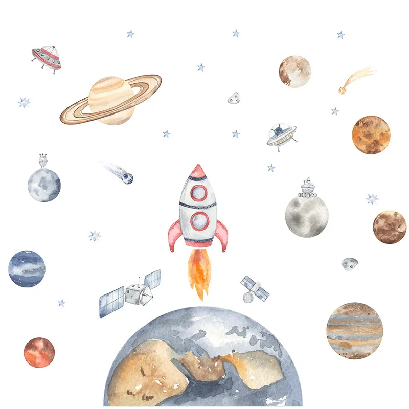 Stickers - Planète Terre dans l'espace-2