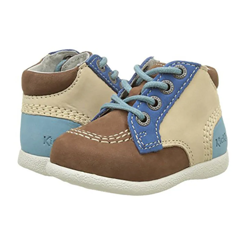 Bottillons Babystan - Beige/Bleu-6