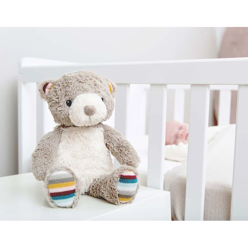 Peluche veilleuse musicale Bruno l'Ours - Gris-6