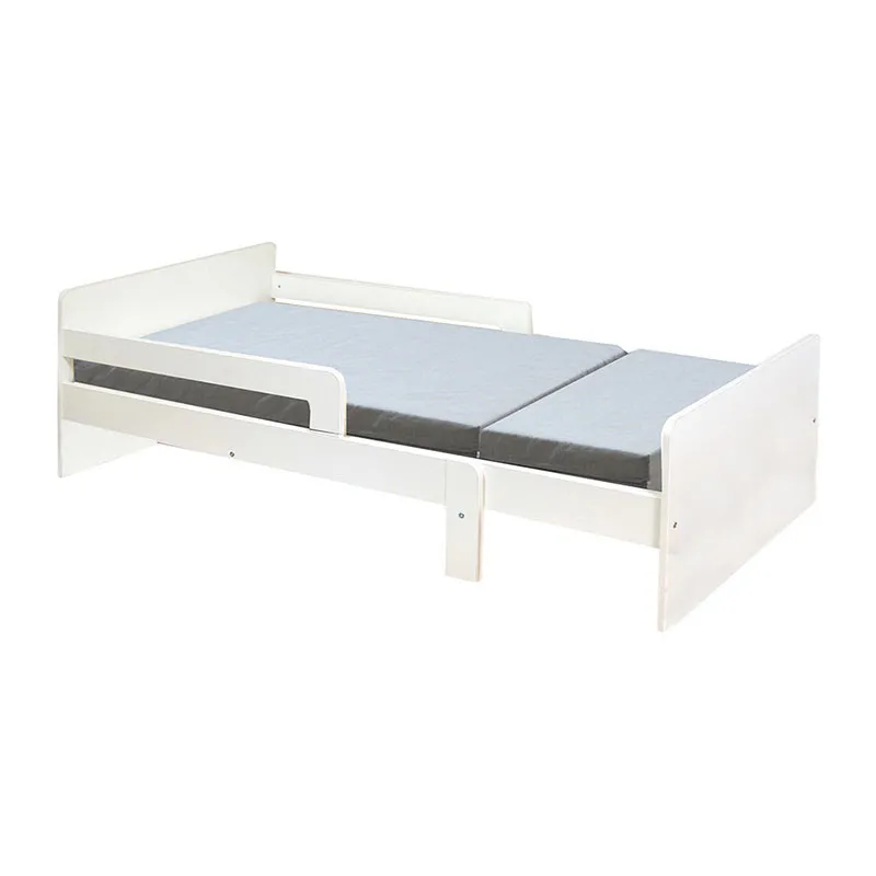 Lit évolutif Zoé + Sommier/Matelas + Tiroir Blanc - 90x140-200cm-2