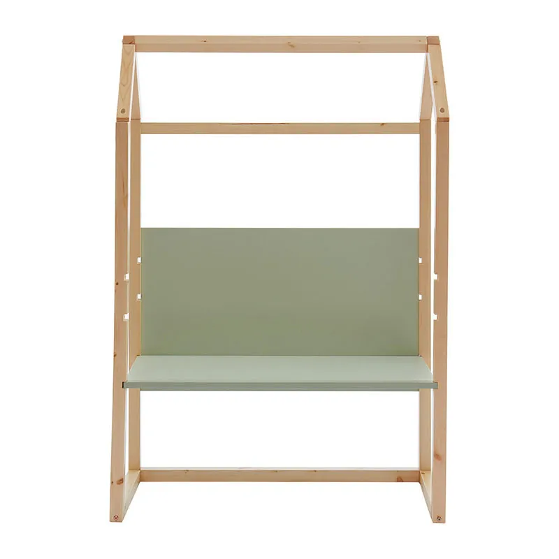 Bureau enfant cabane Tiny Bois/Vert - 100x50x147cm-3