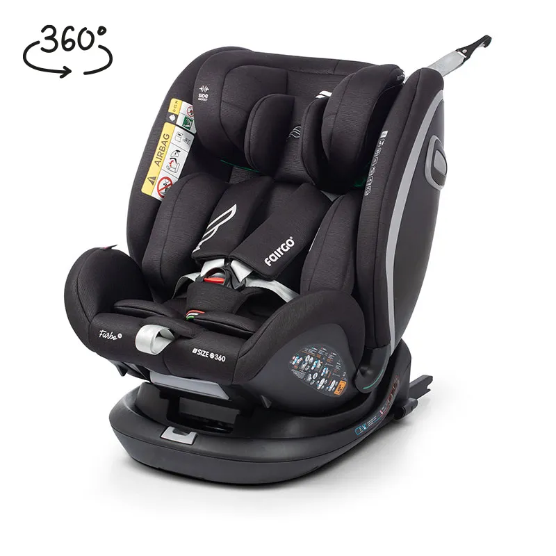 Siège-auto I-SIZE/ISOFIX 360° Furbo 40-150cm - Noir-0