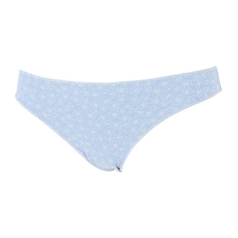 3 Culottes Mini Fleurs - Bleu/Blanc-7
