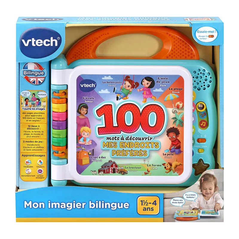 Mon imagier bilingue Mes endroits préférés - 12m+-4