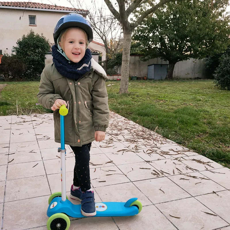 Trottinette 3 roues Sporty Bleu/Anis/Blanc - 24m+-8