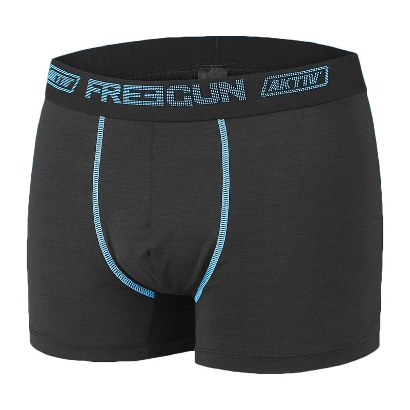 4 Boxers Homme AKTIV Freegun - Noir-2
