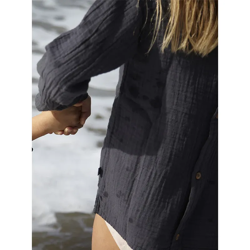 Blouse ML Coton BIO Nino - Charcoal-2