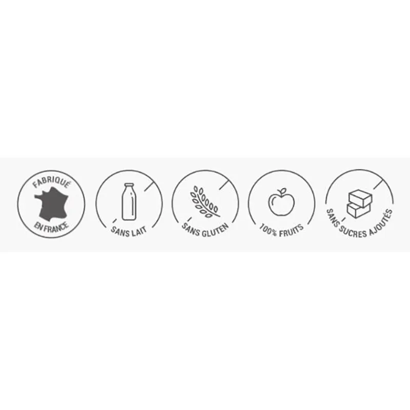 12x130g Pots Fruits Pêche & Pomme BIO - 4m+-1