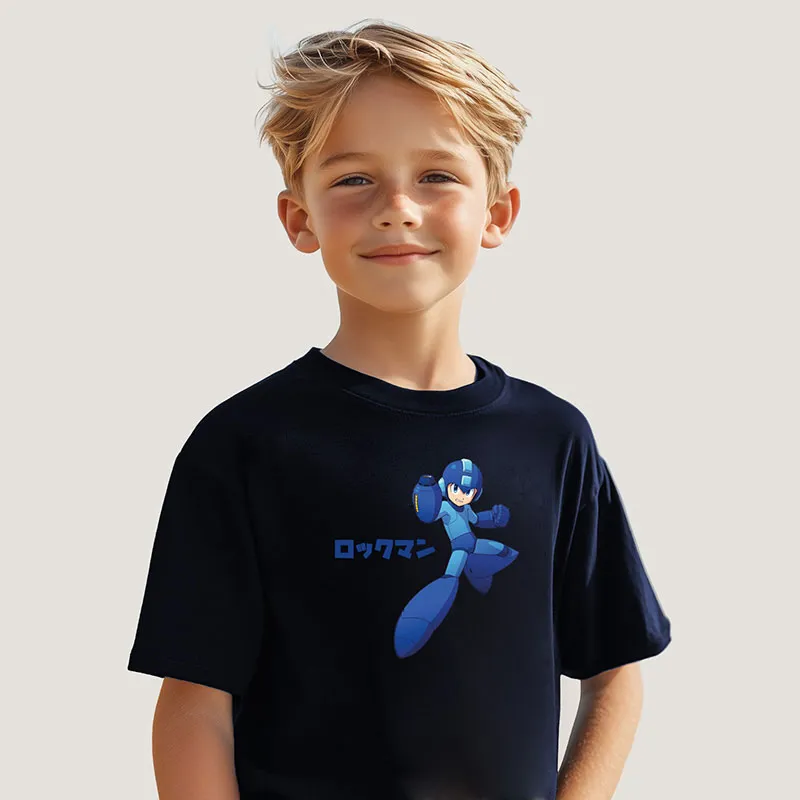 T-shirt BIO Garçon Megaman 7 - Navy-0