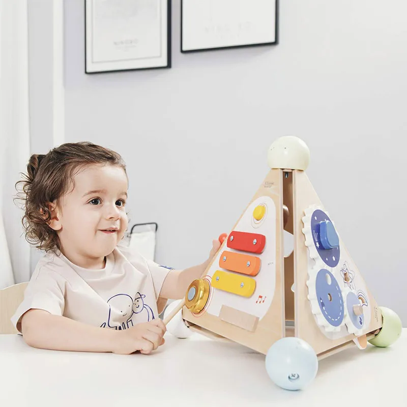 Pyramide d'éveil Bois 6pcs - 24m+-6