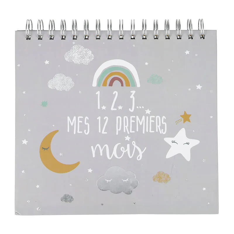 Album Naissance Constellation Gris - 21x21,5cm-0
