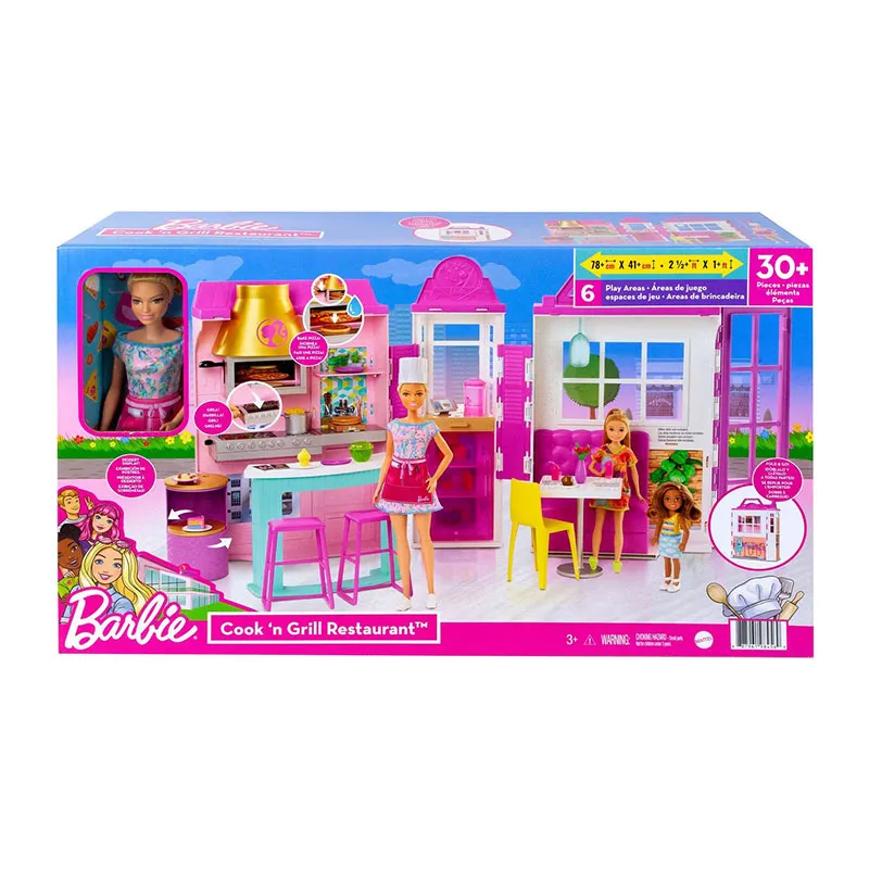 Coffret Barbie & son restaurant 30pcs - 3+-4