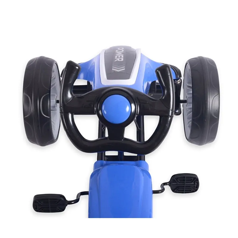 Kart à pédales Go-Kart Power Bleu - 36m+-10