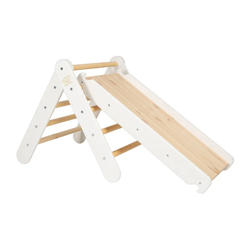 Mur d'escalade 2en1 Bois/Blanc - 36m+-4