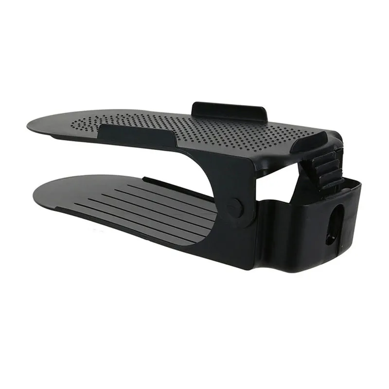 5 Range chaussures ajustables Noir - 25x10cm-1