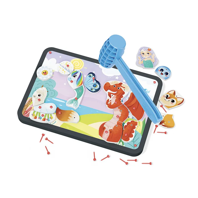 Jeu clous Tap Tap Animaux 101pcs - 4+-0