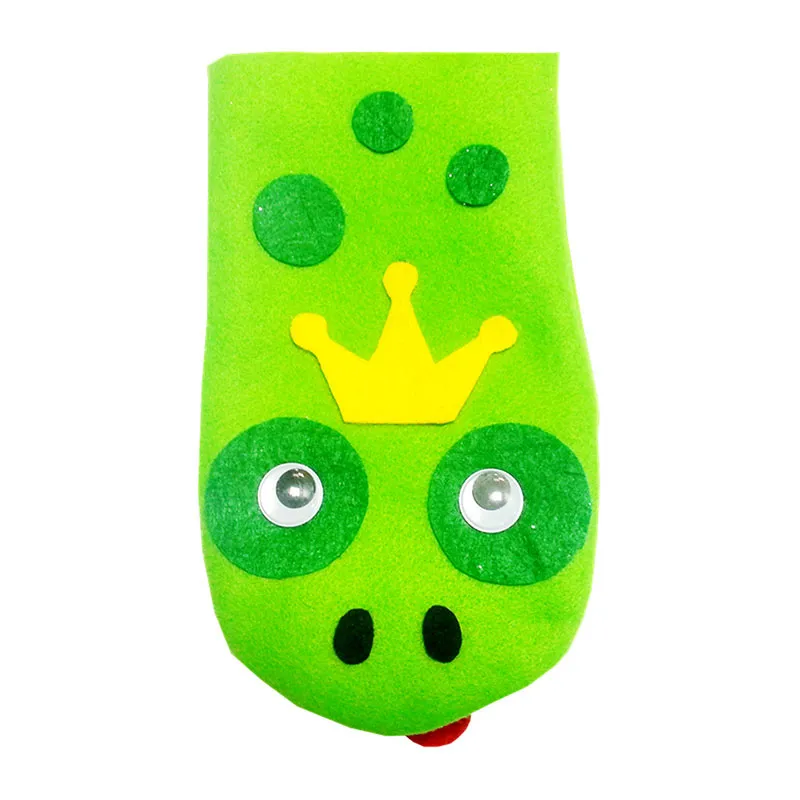 Marionnettes en feutrine Croco à décorer 10pcs - 3+-2