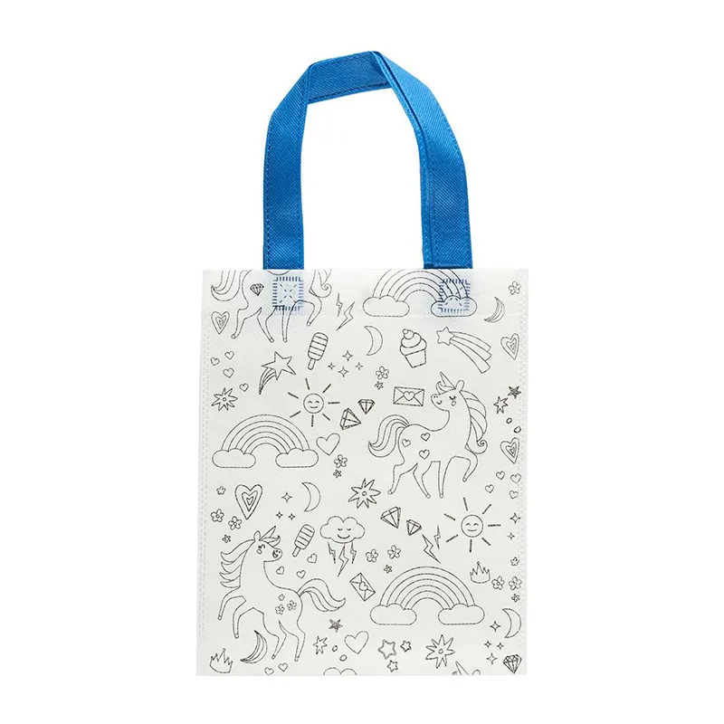 Tote bag personnalisable & Feutres 4pcs Aléa. - 20x25cm-3