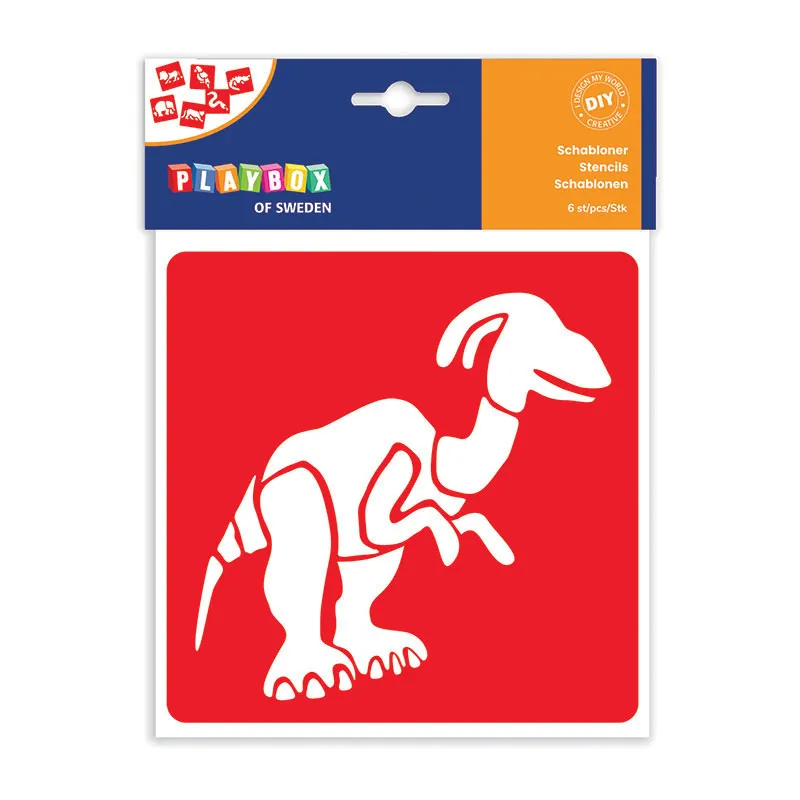 Pochoirs Dinosaures - 6pcs-1