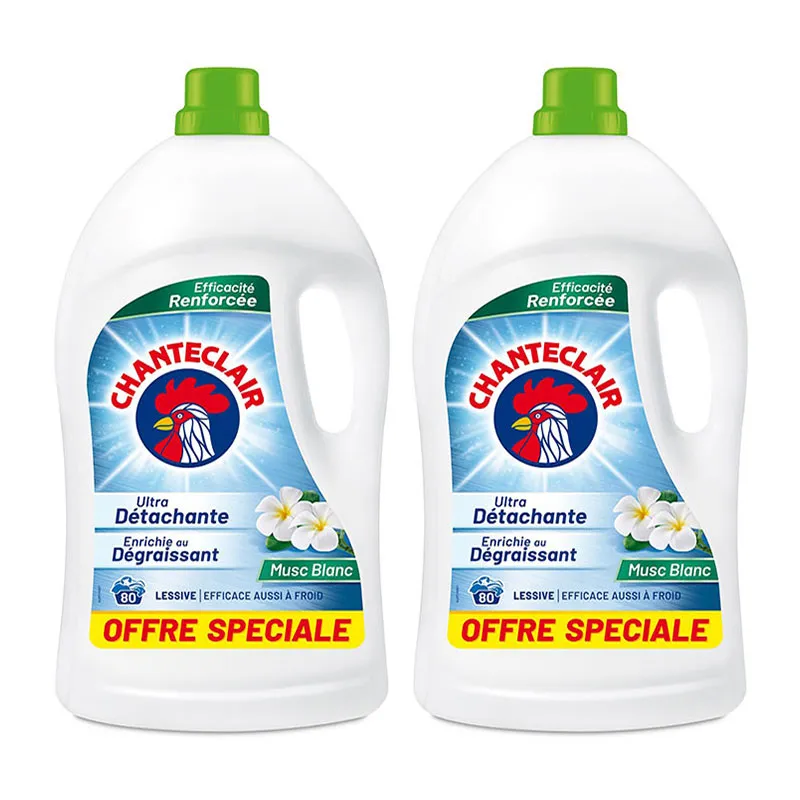Lessive liquide Musc Blanc - 2x3,6L-0