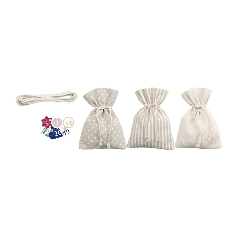Calendrier de l'avent Sac en tissu - 49pcs-10