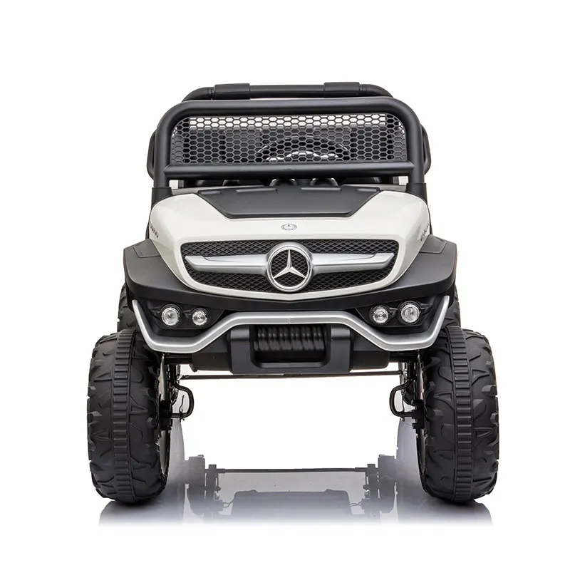 Voiture élec. Mercedes Mini Unimog Blanc - 36m+-1