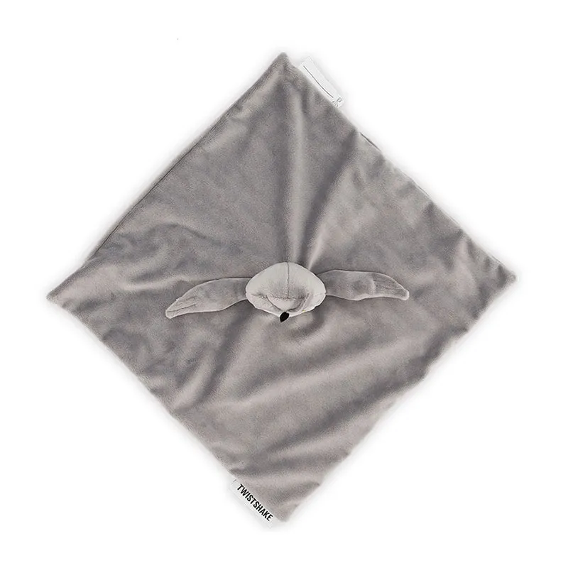 Doudou plat Hibou Gris - 0m+-1