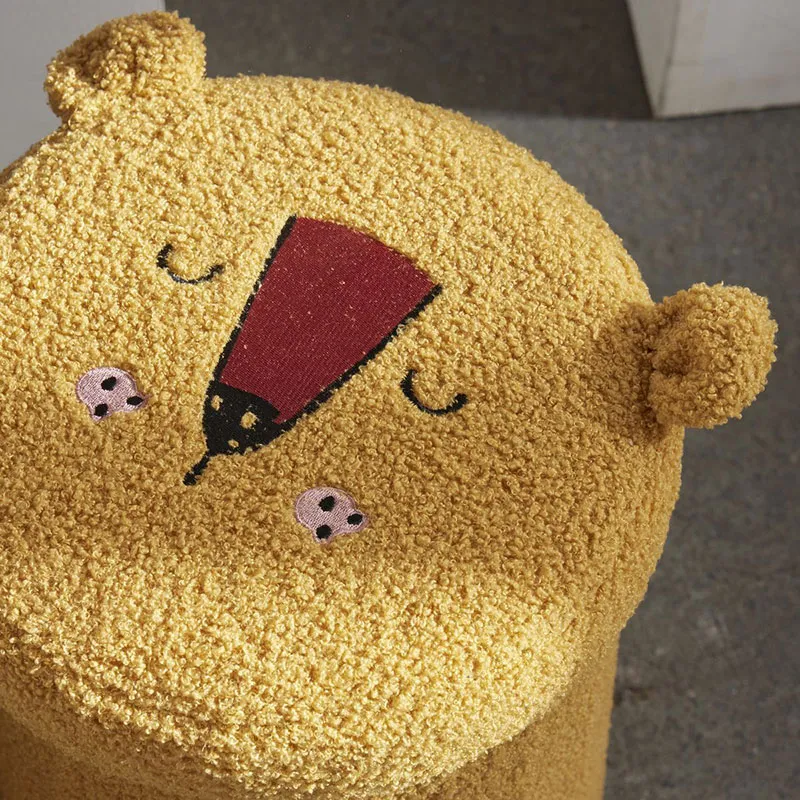 Coffre Pouf pliable Lion Le Roi de la Jungle - 39x33x38cm-2