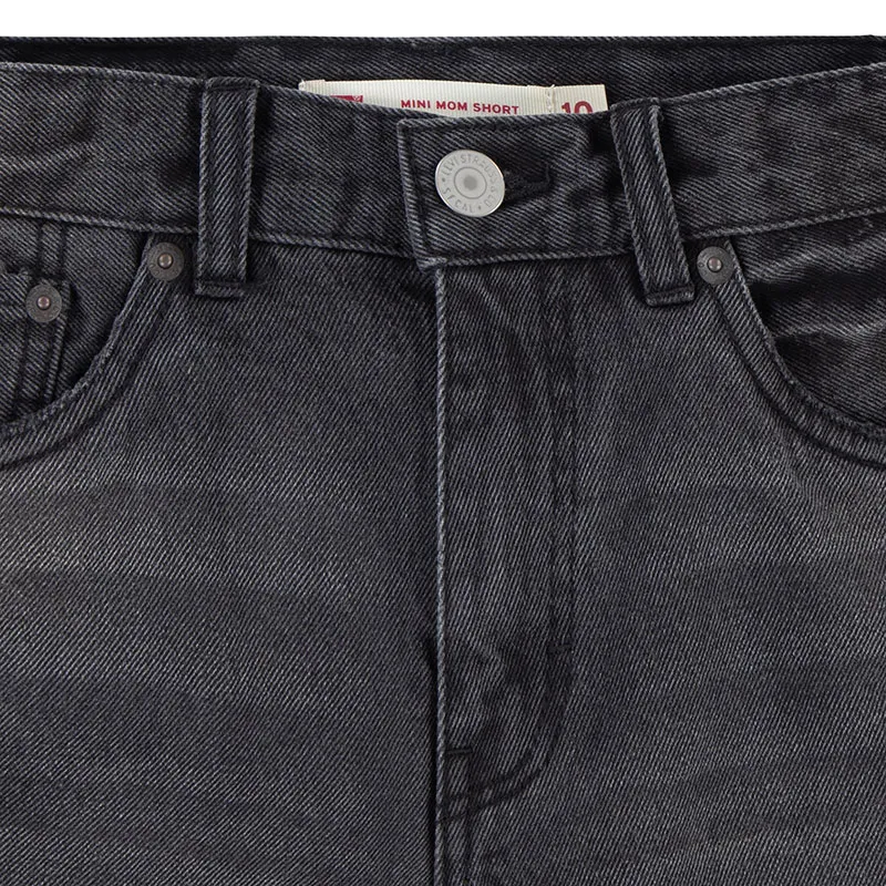 Short en jean Mini Mom Roll Cuf - Yonder w/o destruction-3