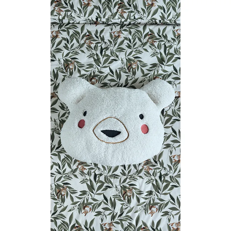 Coussin décoratif Ours Ecru - 60x50cm-2