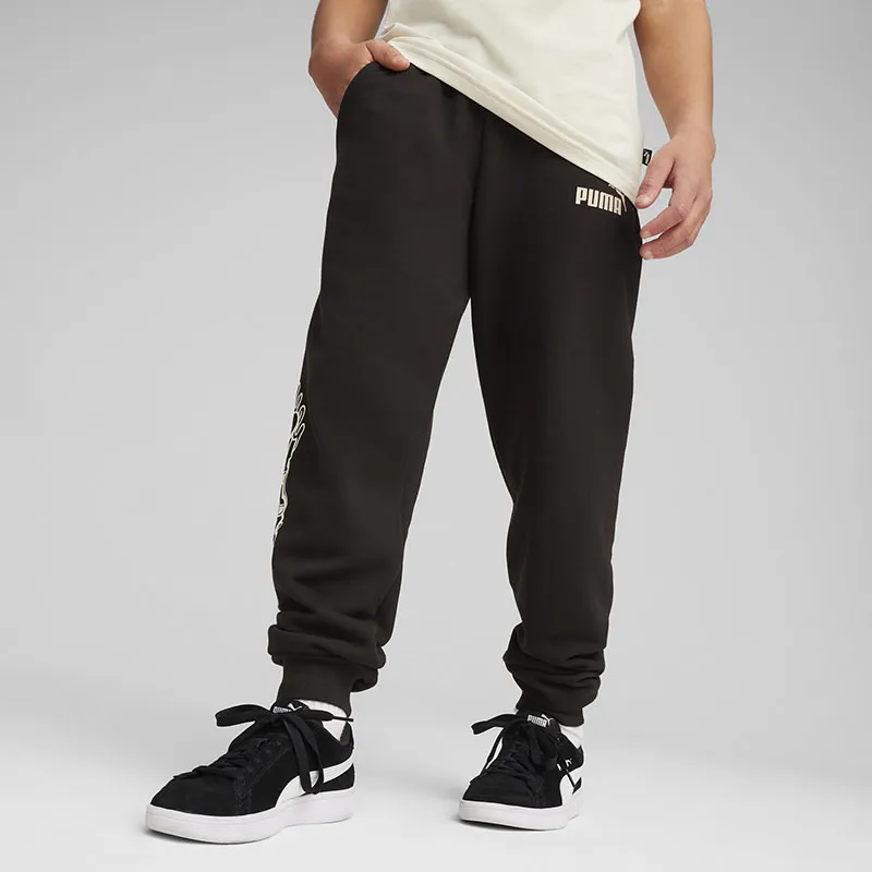 Jogging ESS+ Mid 90s Graphic Garçon - Noir-1