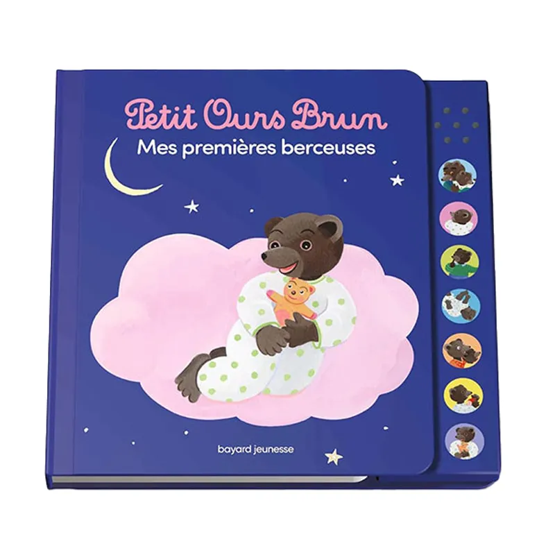 Livre sonore Mes 1eres berceuses Petit Ours Brun - 12m+-0