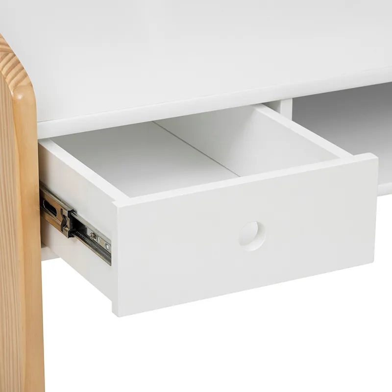 Bureau enfant primaire Bois Blanc - 100x52x85cm-1