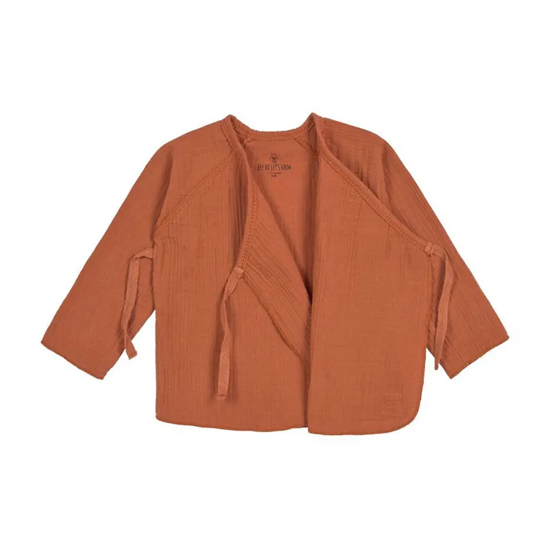 Kimono en mousseline Coton BIO Rust - Lassig-2