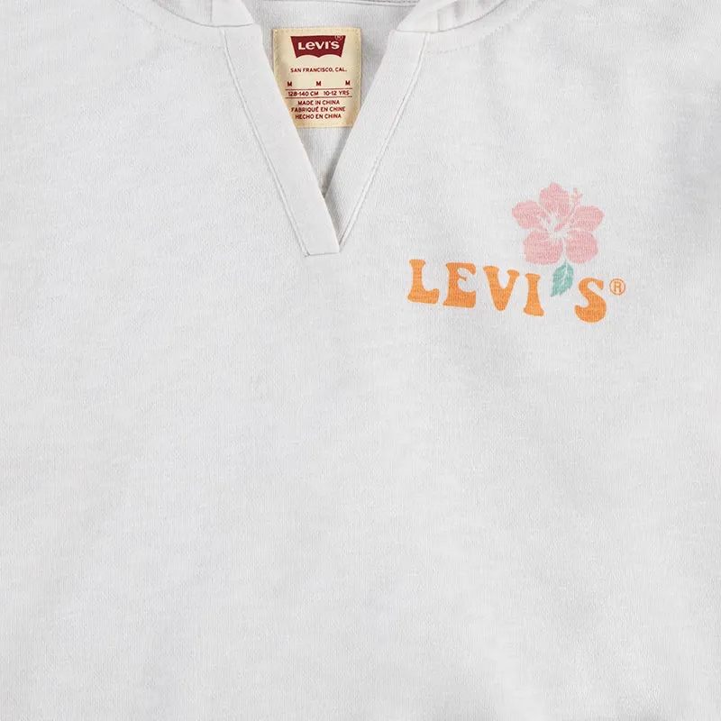 Hoodie Levis Hibiscus Junior - Bright white-5