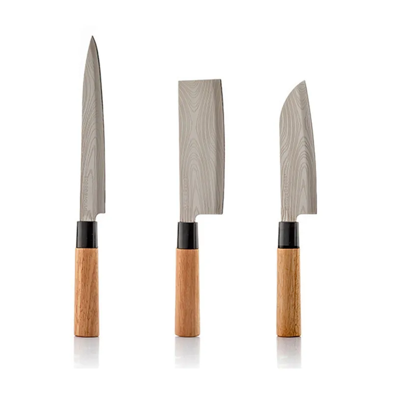 Couteaux de cuisine Japonais Damas - 3pcs-1