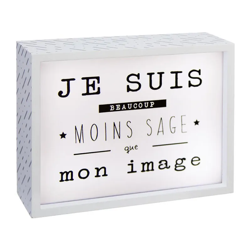 Boîte lumineuse à message Aléat. - 18x23,2cm-1