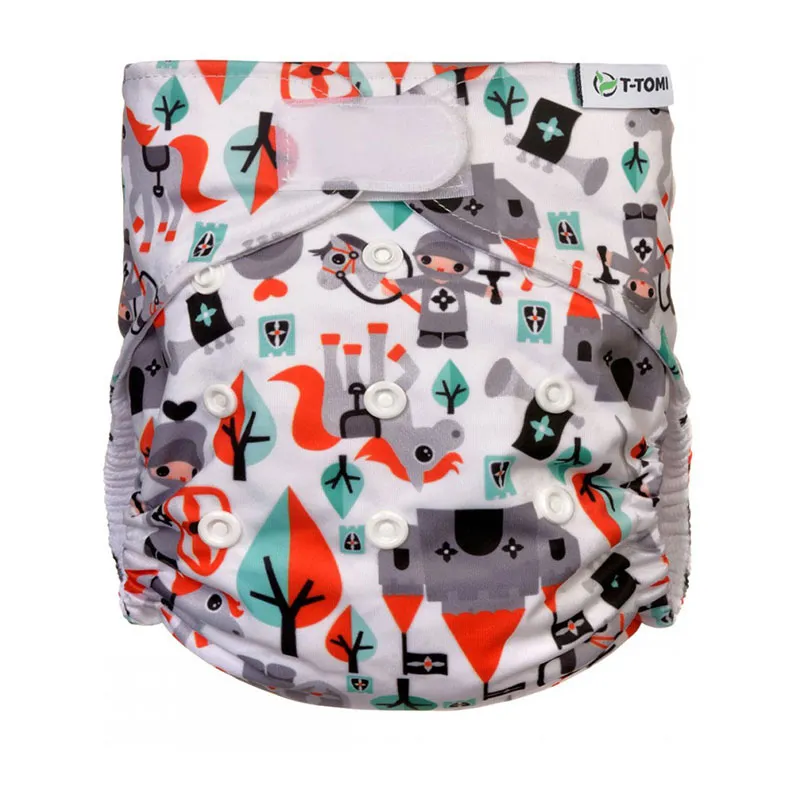 Couche lavable TE1 scratch+ Insert 3-15kg - Chevalier-1
